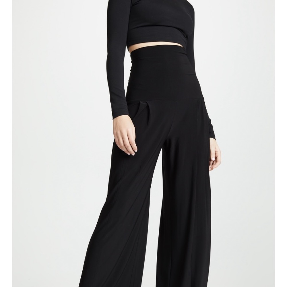Norma Kamali High Waist Pleat Pants